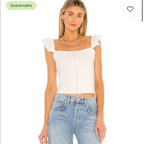 NWT $59 BB Dakota Sweetest Thing Top in Ivory Small Revolve Shopbop - Picture 2 of 15